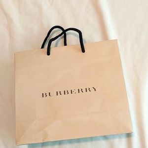 Burberry Bag Paper With A Handle .Great Condition